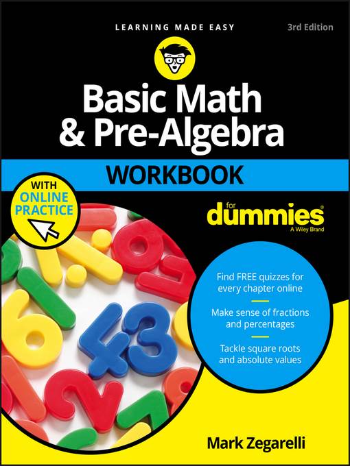 Basic Math and Pre-Algebra Workbook For Dummies