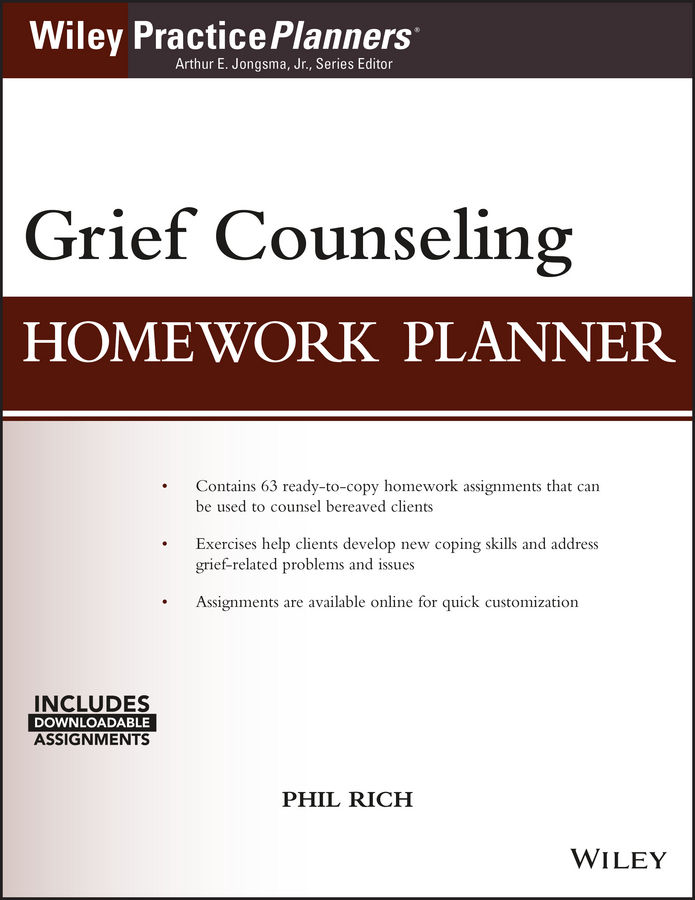 Grief Counseling Homework Planner