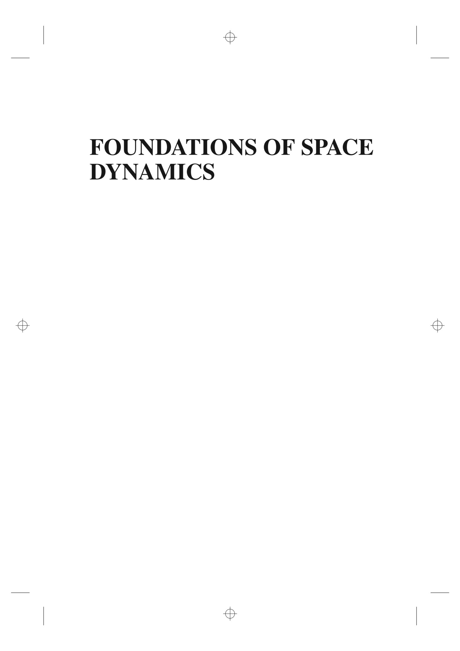 Space Dynamics