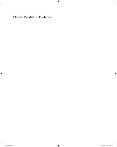 Clinical Paediatric Dietetics