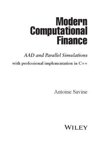 Modern Computational Finance