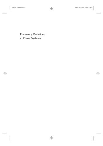 Frequency Variations in Power Systems