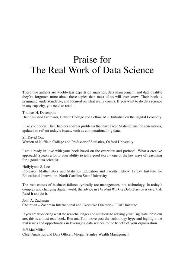 The Real Work of Data Science