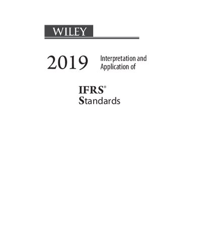 Wiley Interpretation and Application of Ifrs Standards