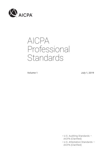 AICPA Professional Standards 2019, Volumes 1 and 2