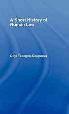 A Short History of Roman Law