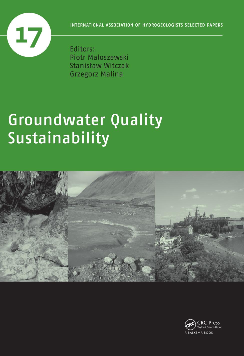 Groundwater quality sustainability