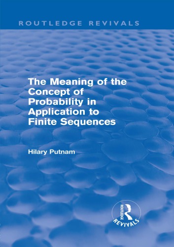 The Meaning of the Concept of Probability in Application to Finite Sequences