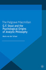 G.F. Stout and the Psychological Origins of Analytic Philosophy