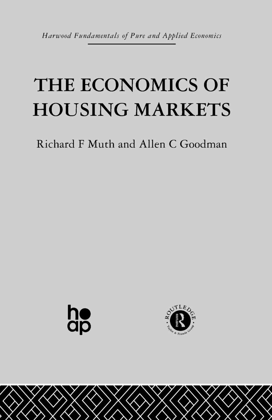 The Economics of Housing Markets