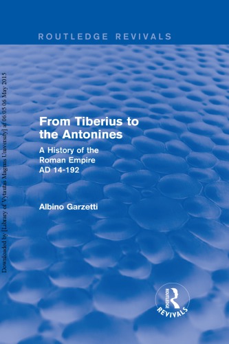 From Tiberius to the Antonines (Routledge Revivals)