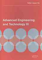 Advanced Engineering and Technology III