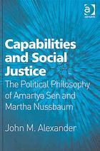 Capabilities and Social Justice