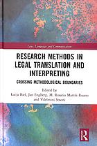 Research Methods in Legal Translation and Interpreting