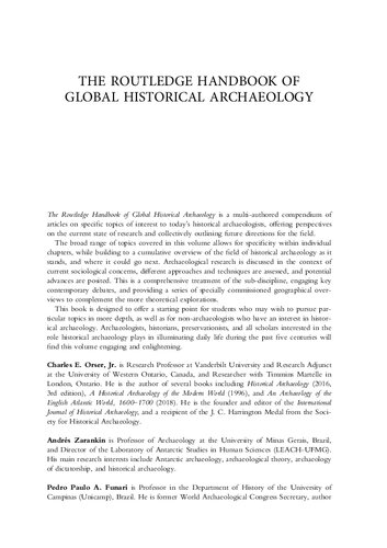 The Routledge Handbook of Global Historical Archaeology