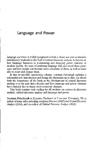 Language and Power