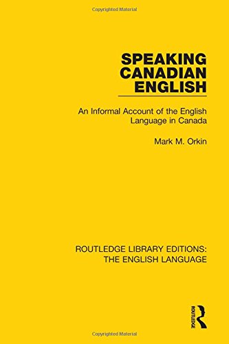 Speaking Canadian English