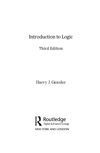 Introduction to Logic