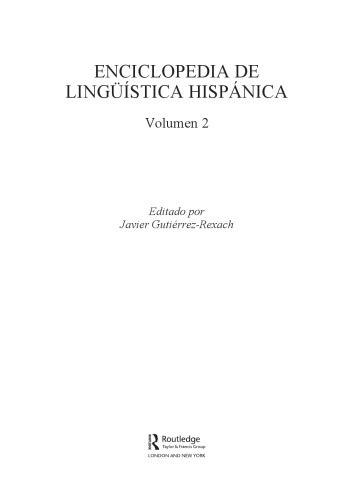 Enciclopedia de Lingeuaistica Hispaanica