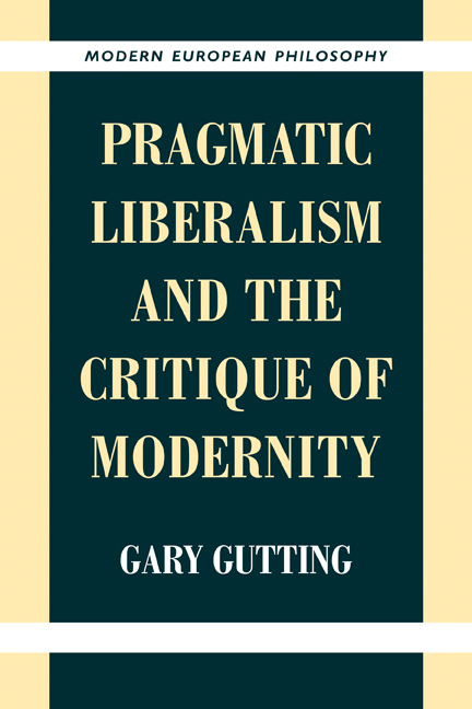 Pragmatic Liberalism and the Critique of Modernity