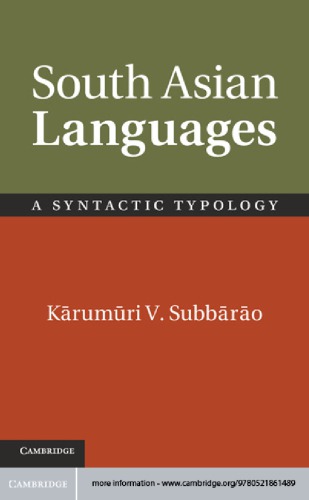 South Asian languages : a syntactic typology