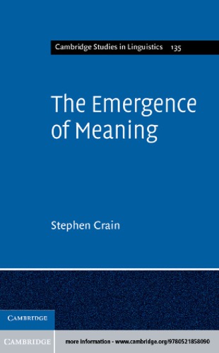 The emergence of meaning