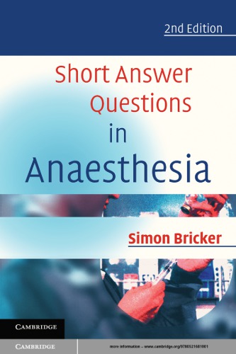 Short Answer Questions in Anaesthesia