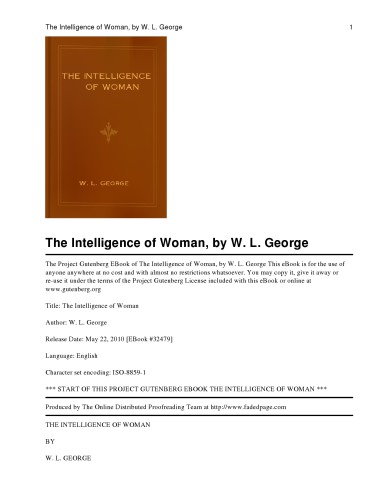 Intelligence of woman.