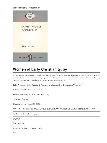 Women of early christianity.