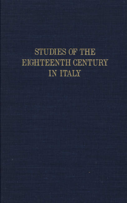 Studies of the eighteenth century in italy.