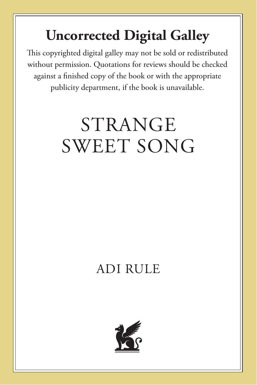 Strange Sweet Song