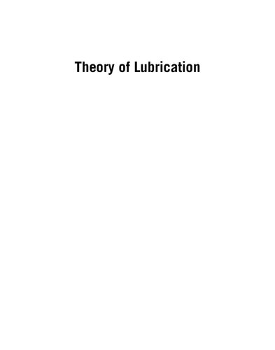 Theory of Lubrication