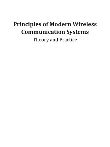 Principles Of Modern Wireless Communications Systems [Paperback] [Jan 01, 2017] Books Wagon