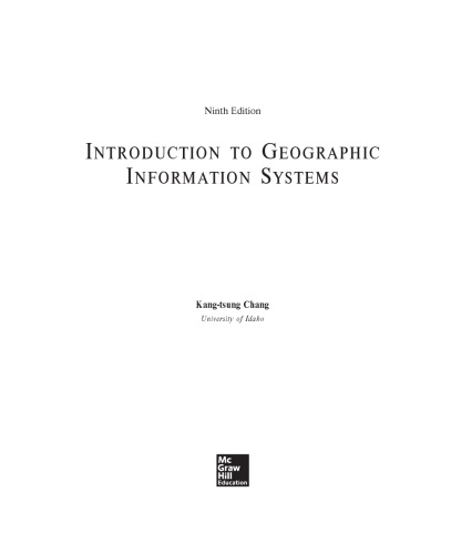 Introduction to Geographic Information Systems