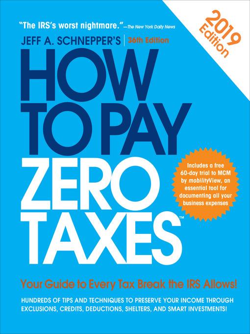 How to Pay Zero Taxes, 2018