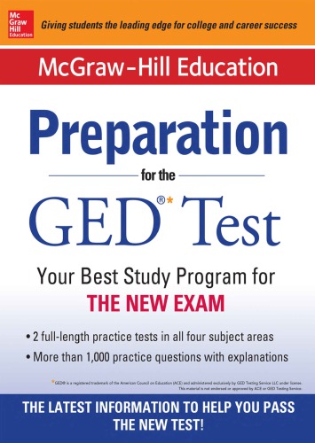 McGraw-Hill Education Preparation for the GED Test, Third Edition