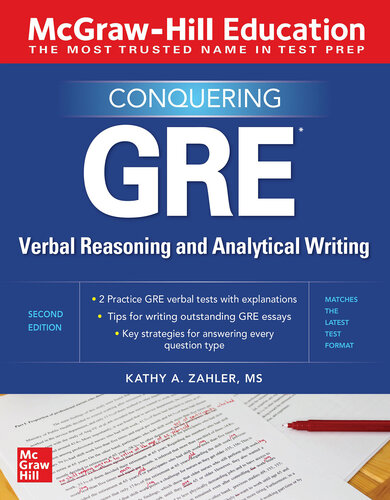 McGraw-Hill Education Conquering GRE Verbal Reasoning and Analytical Writing, Second Edition