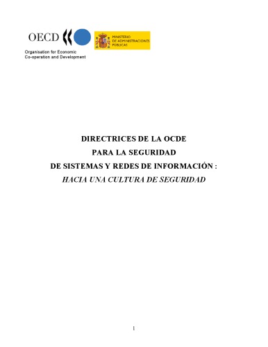 OECD Guidelines for the Security of Information Systems and Networks