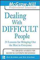 Dealing with Difficult People