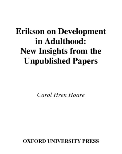 Erikson on Development in Adulthood