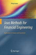 Java Methods for Financial Engineering