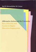 Affirmative Action and the University