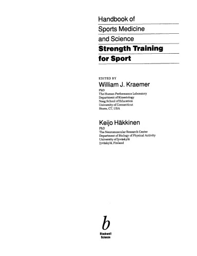 Strength Training for Sport