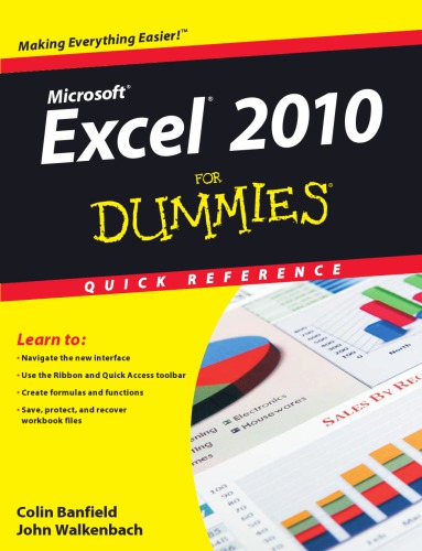 Excel 2010 for Dummies Quick Reference