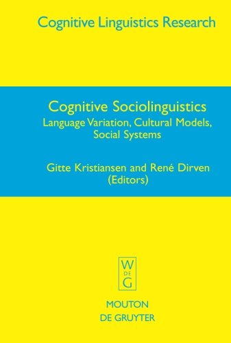 Cognitive Sociolinguistics