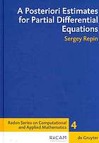 A Posteriori Estimates for Partial Differential Equations