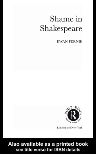 Shame in Shakespeare