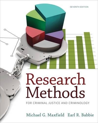 Research Methods for Criminal Justice and Criminology