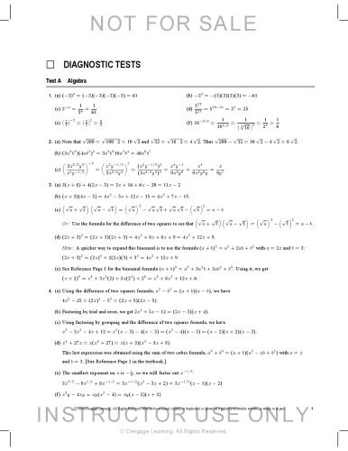 Student Solutions Manual for Stewart/Day's Calculus for Life Sciences and Biocalculus