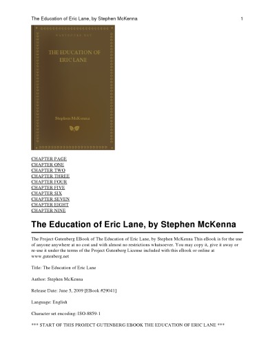 Education of eric lane.